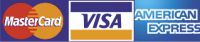 Visa, Mastercard, American Express